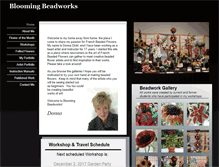 Tablet Screenshot of bloomingbeadworks.com
